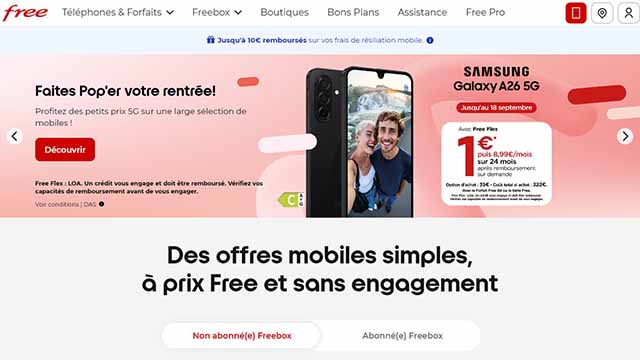 フランスの通信会社free