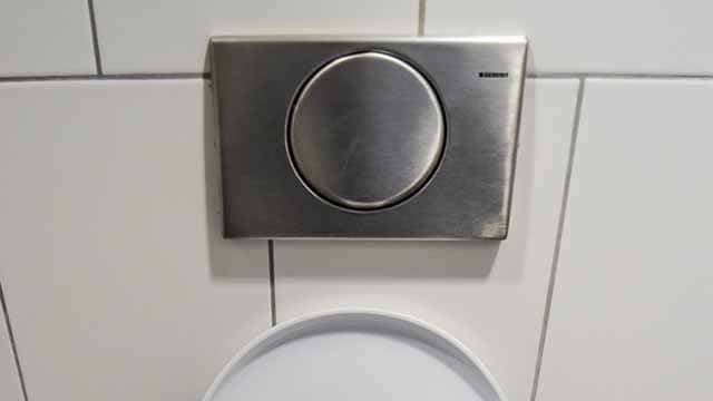 日本とは違うフランストイレの流すボタン