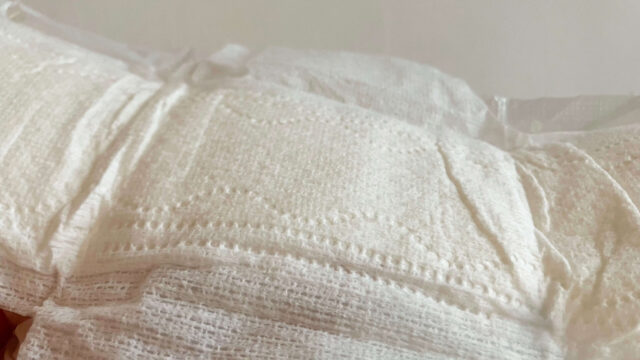 natracare2-3 フランスのナプキンnatracareーナプキンの表面